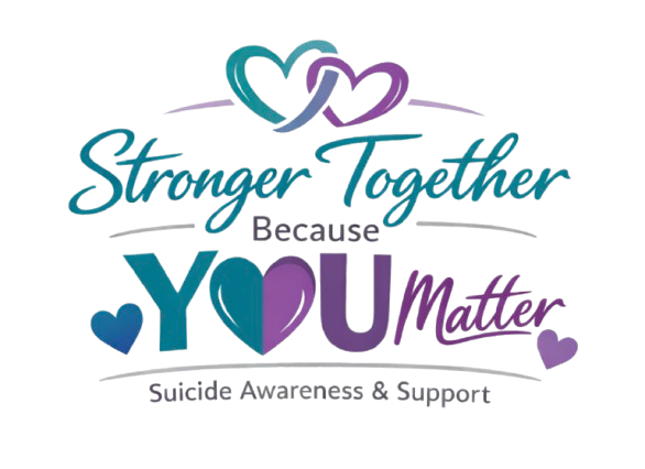Stronger Together Because You Matter Suicide Awareness and Support logo